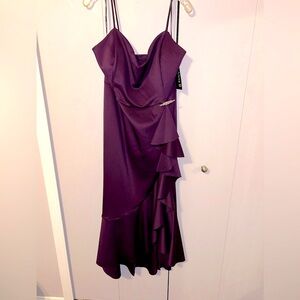 18 W  NWT Alexa B Nites women purple formal dress
